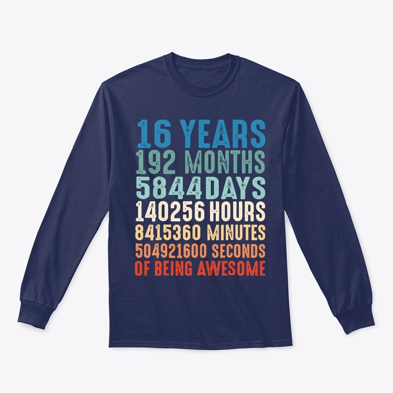 16 Years Old 16th Birthday Vintage 