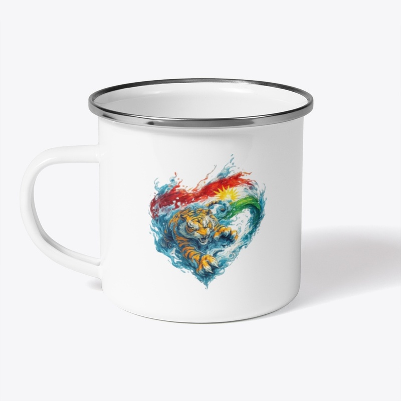 Kurdish Tiger Spirit Heart of the Waves