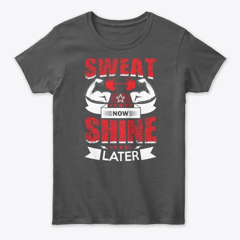 Train Hard – No Excuses Gym Tee