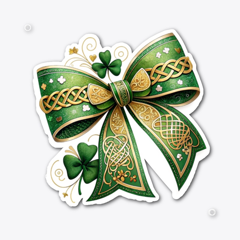 Minimalist Green Bow | St. Patrick's