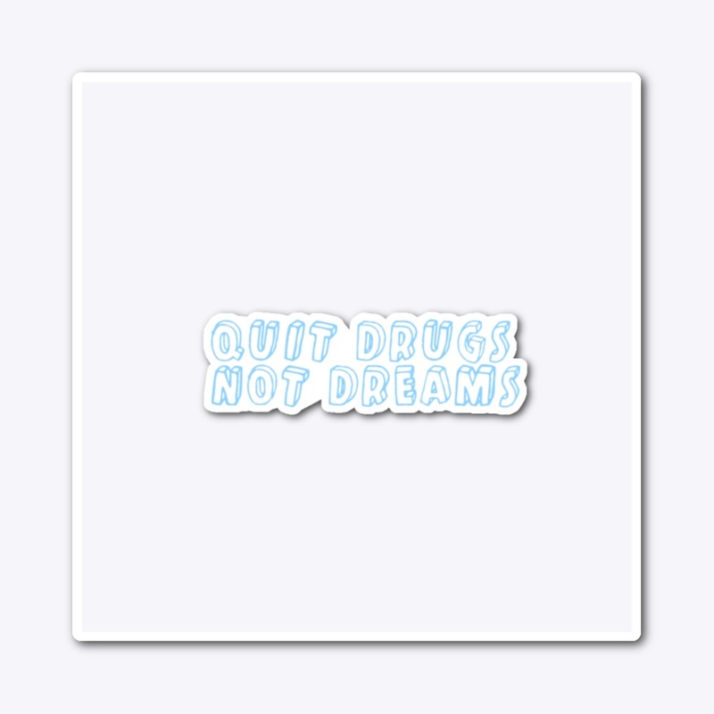 "QDND" Sticker Blue