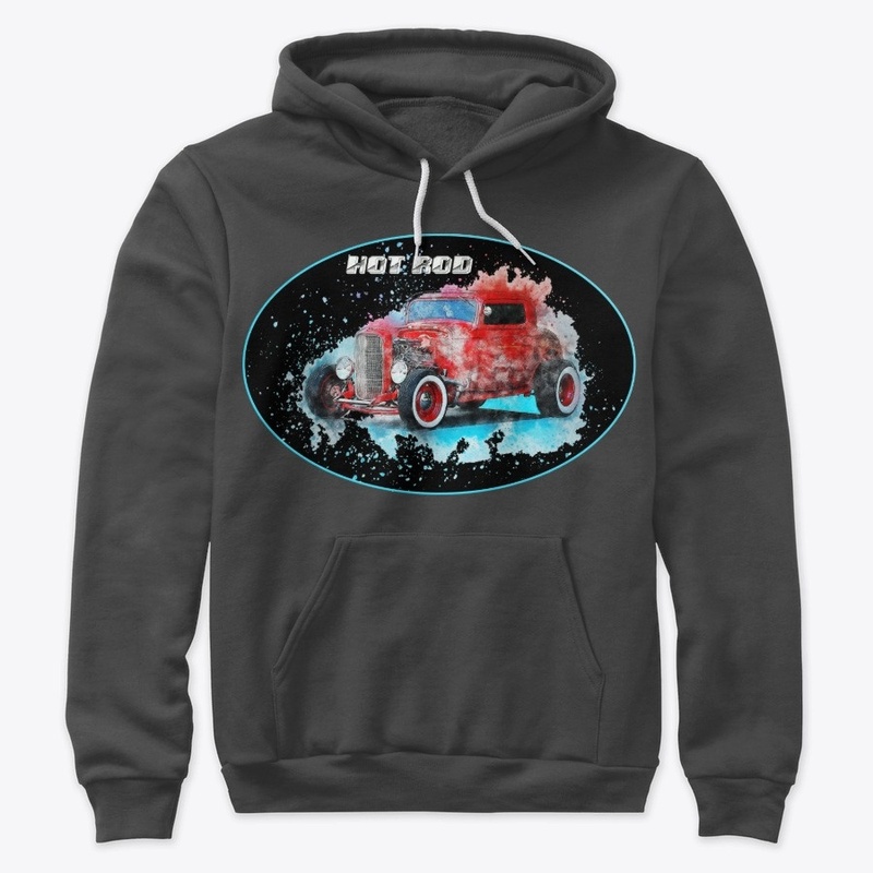 Sweatshirt + Hot Rod T-Shirt.