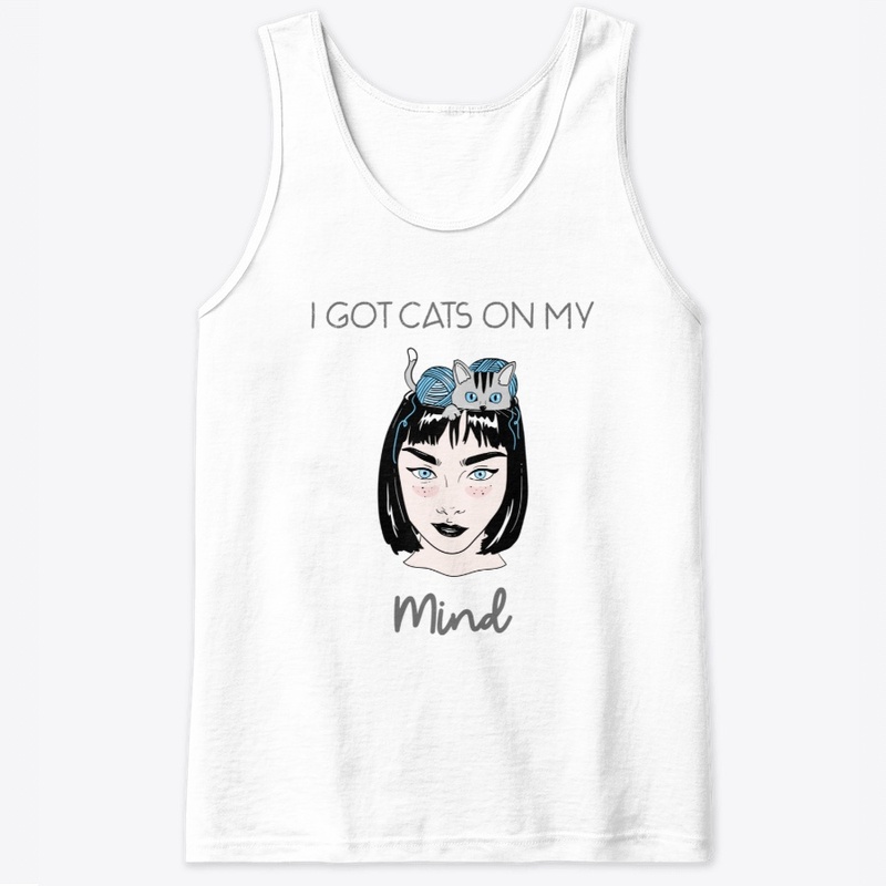 Cats on My Mind Design | Cat Tee
