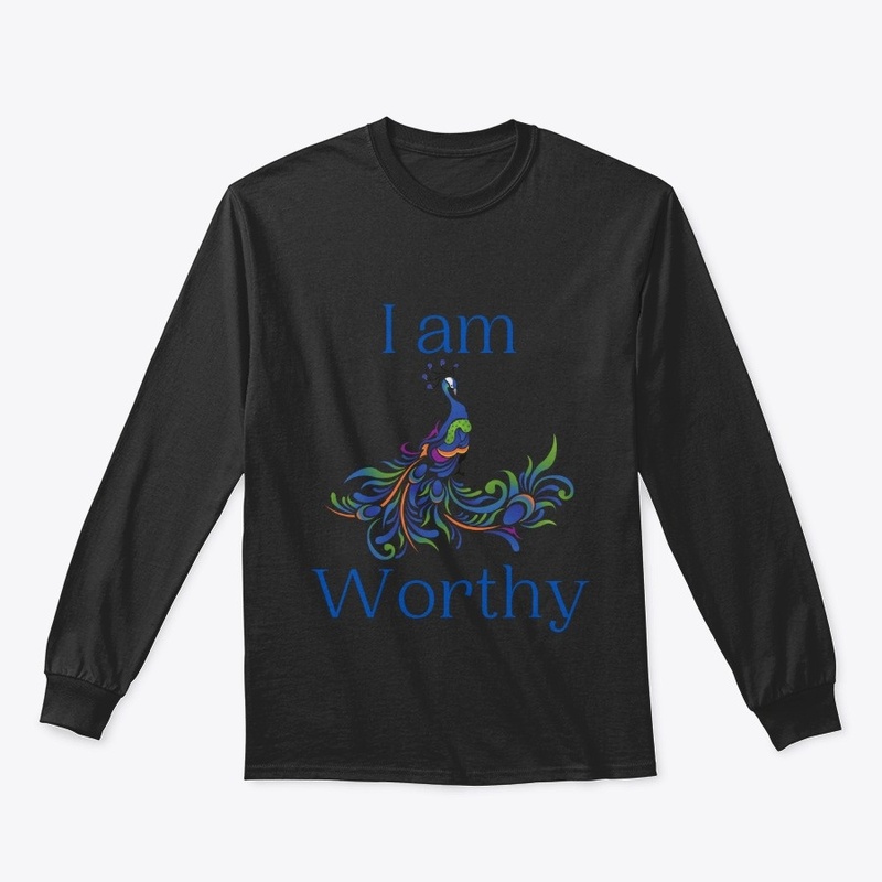I Am Worthy Peacock Design 