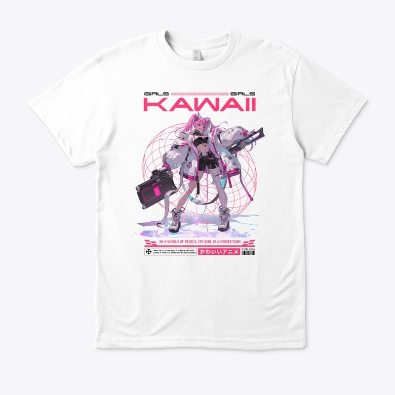 Kawaii Japan Anime Girl Y2K Futuristic