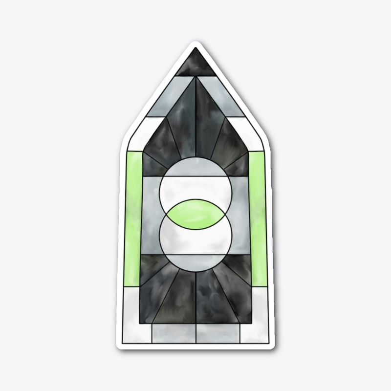 Stained Glass Agender Window