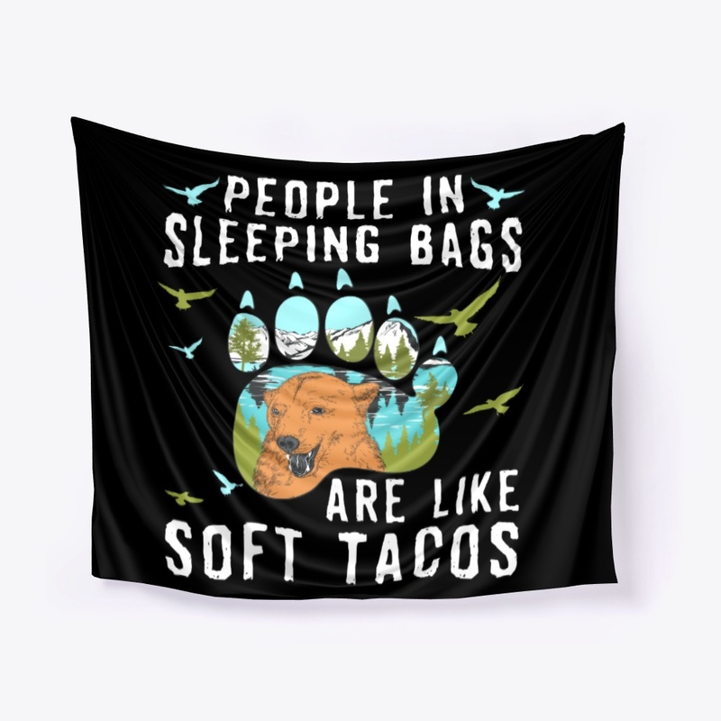 Camping Gift People In Sleeping Bags