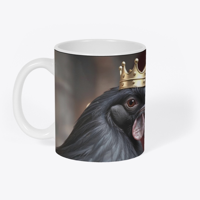 Majestic Midnight Hen Mug