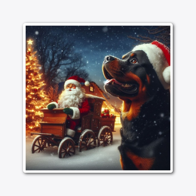 Rottweiler Santa