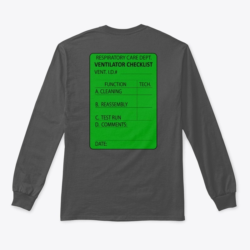Ventilator Checklist Tees 2 side print