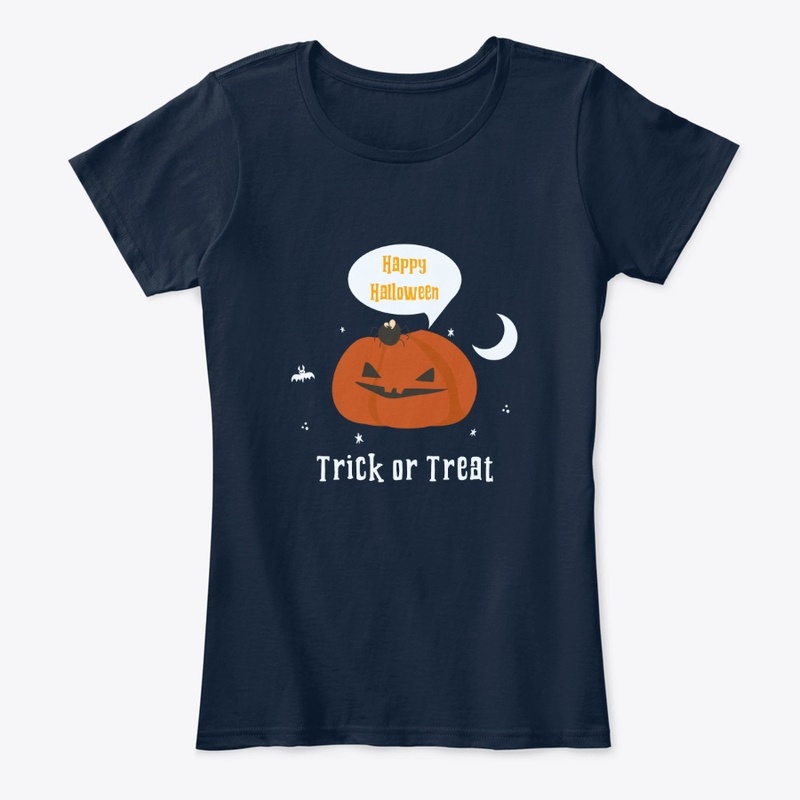 Orange pumpkin - Happy Halloween Design 