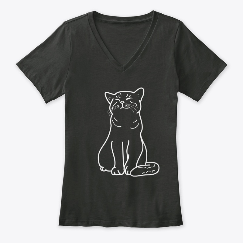 Standing Cat T Shirts For Women Funny