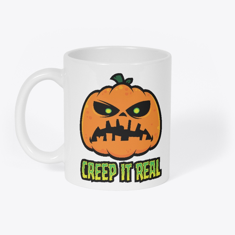 Creep It Real Grumpy Halloween Pumpkin