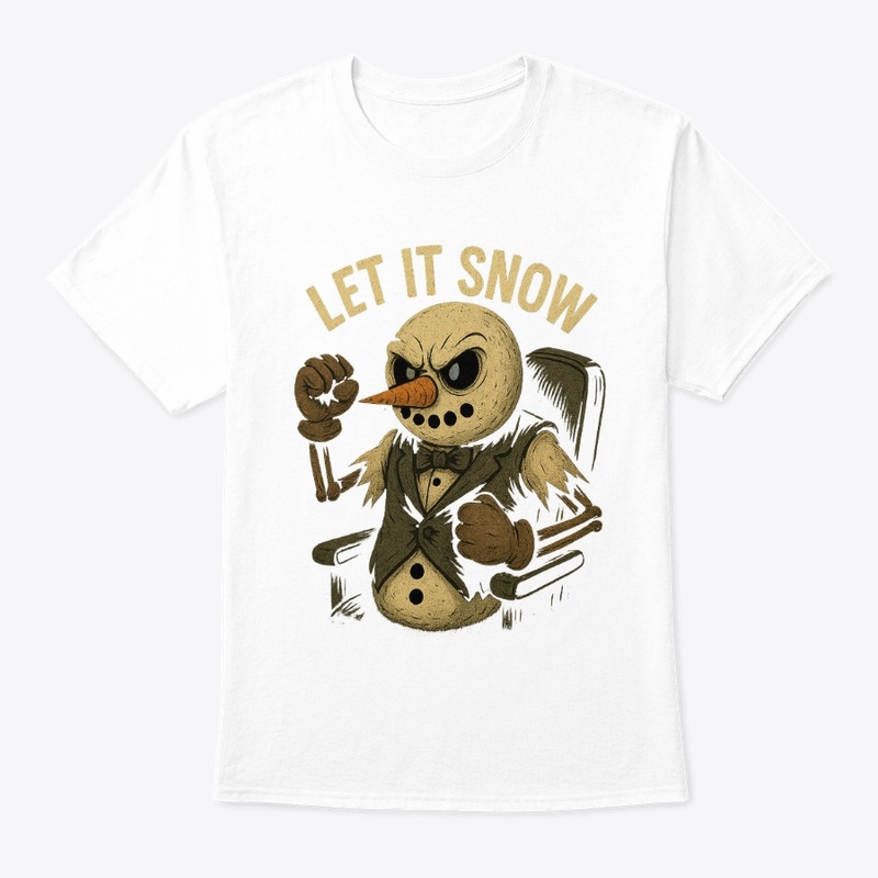 Let It Snow Snowman Tee