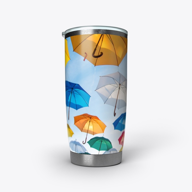 blue sky umbrella