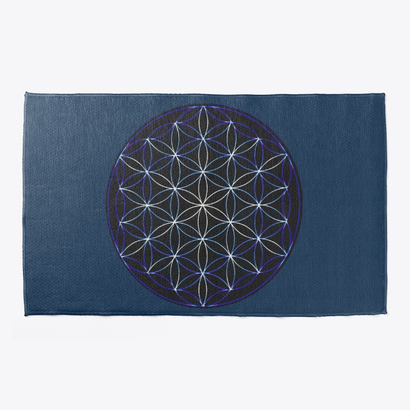 Flower of Life Blue