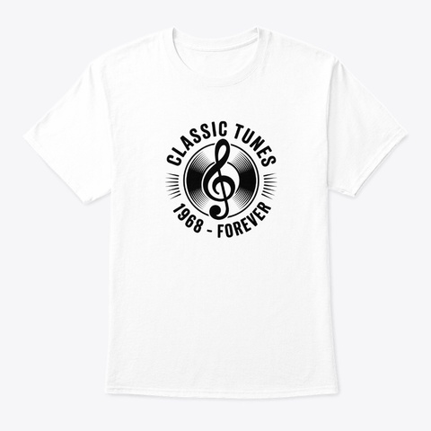 Classic Tunes White T-Shirt Front