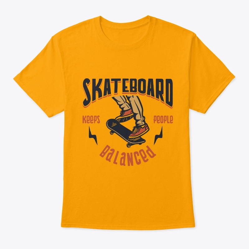 Skateboard keeps people balanced