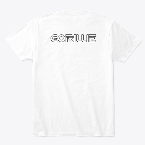 Master Gorillie White T-Shirt Back