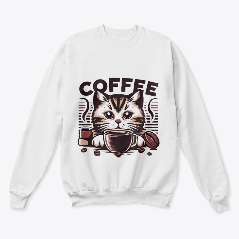 coffee cat love t shirt design