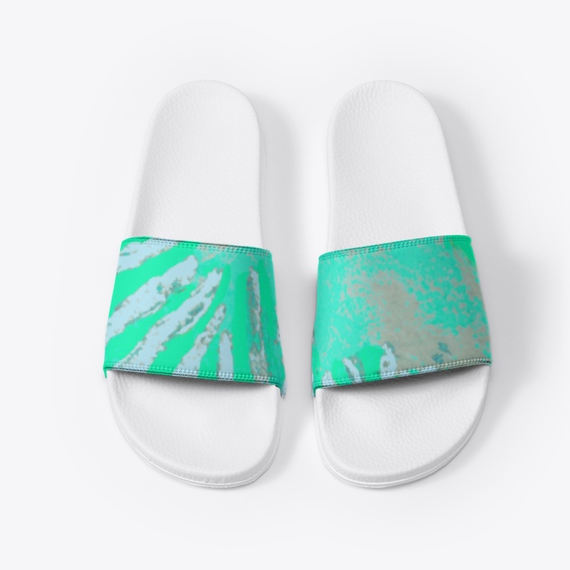 Aqua Mint Tides Abstract