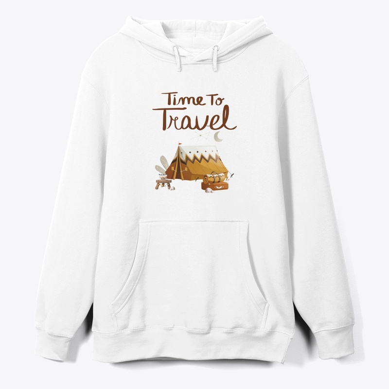 'TIME TO TRAVEL' t-shirt design 
