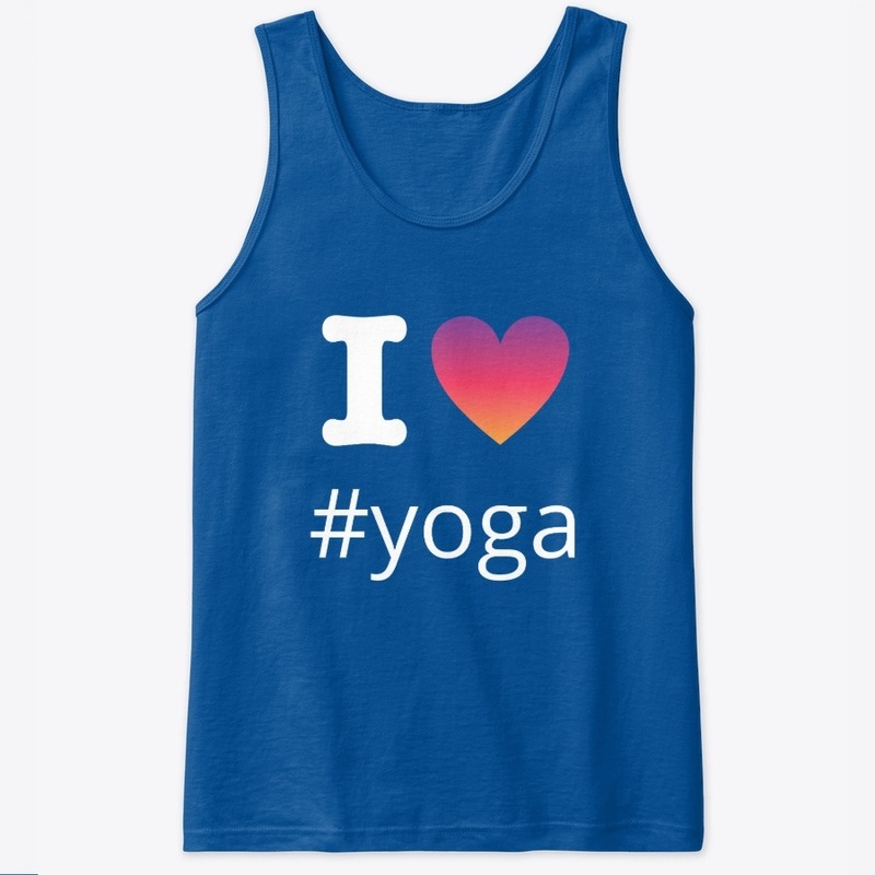 I Love Yoga Design With Insta Hashtag