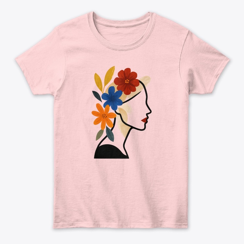 Petal Mask Portrait – Fashion Collage