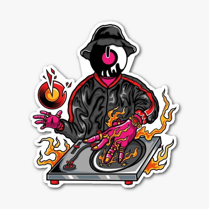 80's DJ "Vinyl Head" T-Shirt