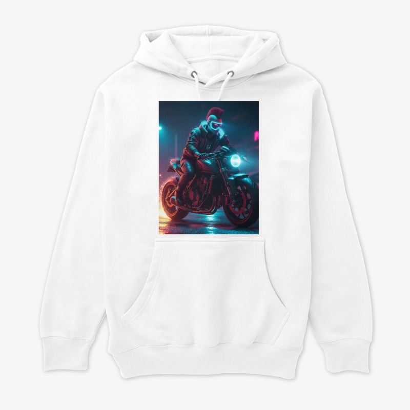 Cyberpunk Motorcyclist