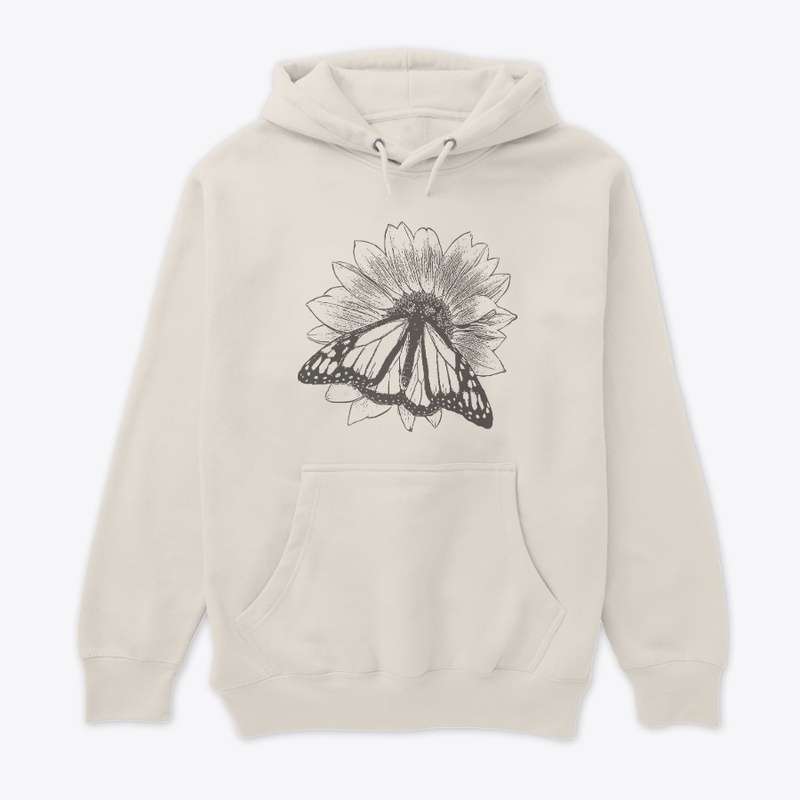 Monarch Butterfly Sunflower