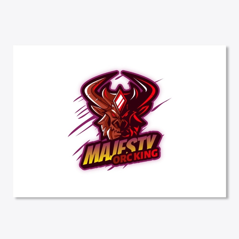 cartoon logo design: majesty orc king