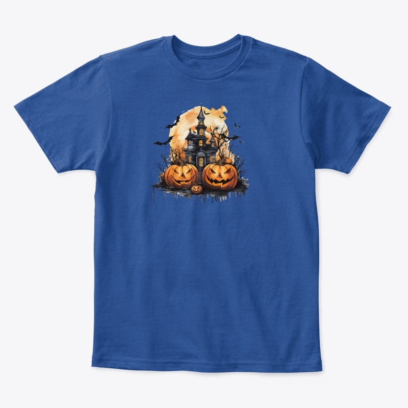 Hunted halloween design tshirts 
