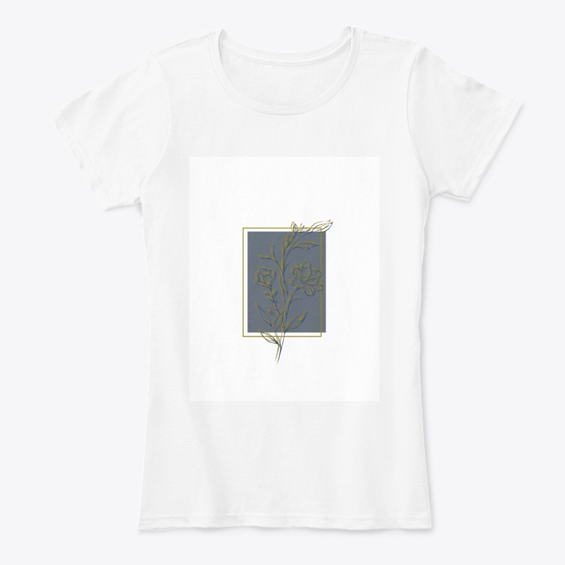 Flower illustrate graphic t-shirt 