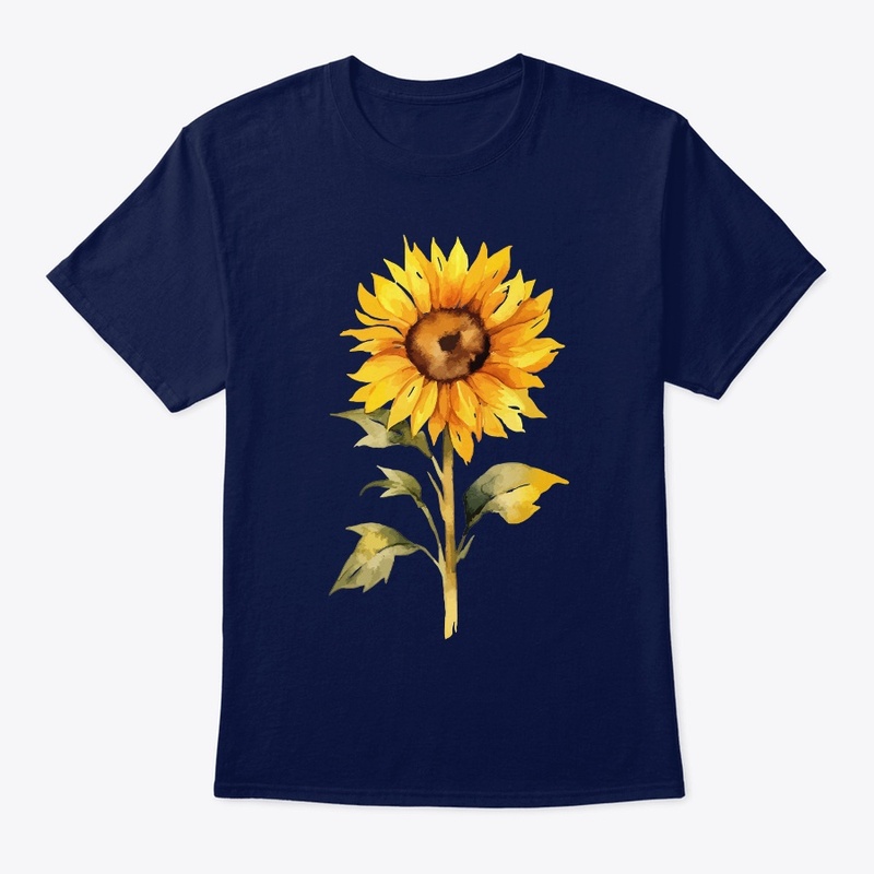 Watercolor Painting Sunflower T-Shirt