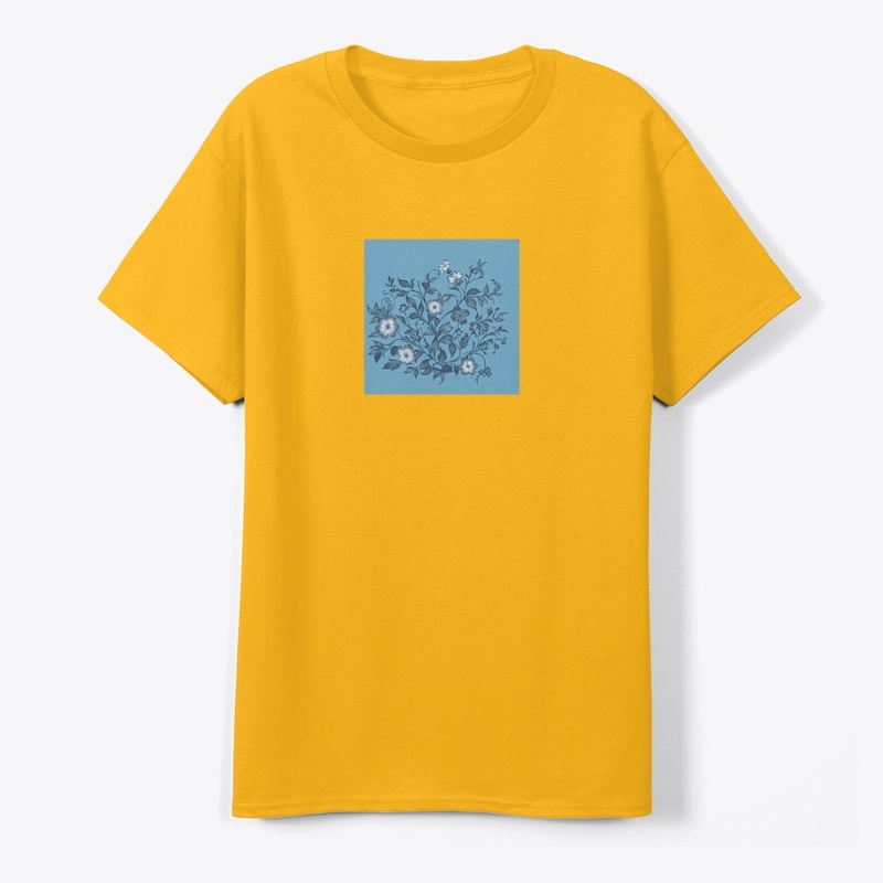 T shirt with flowers