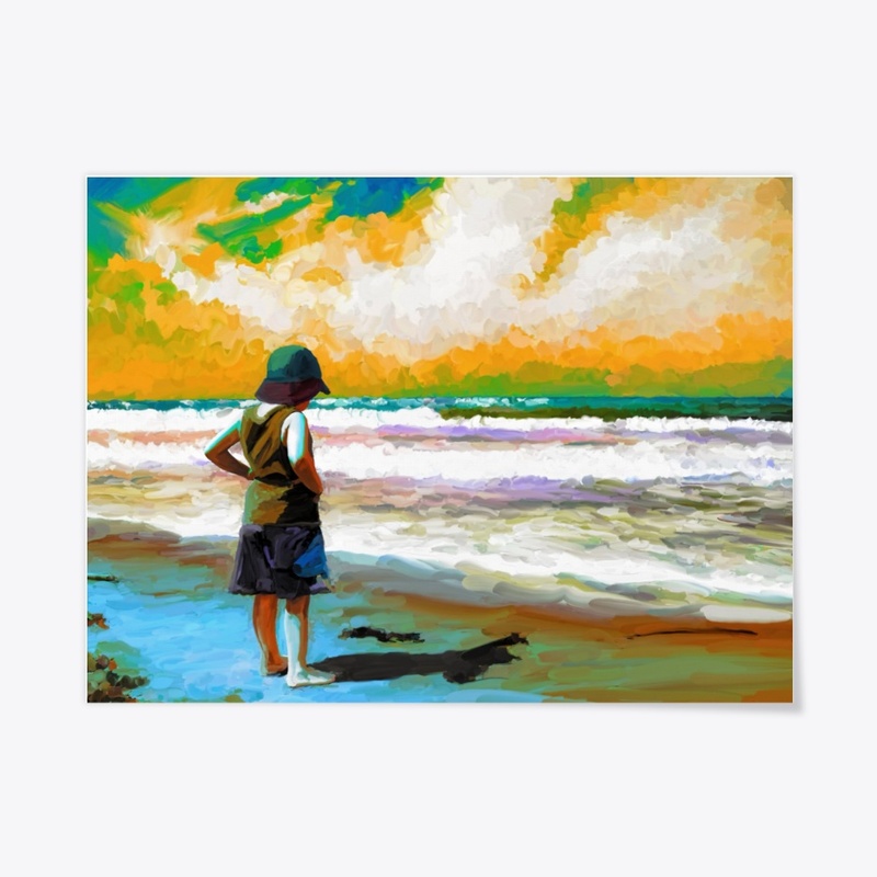 Girl at the Sea Shore