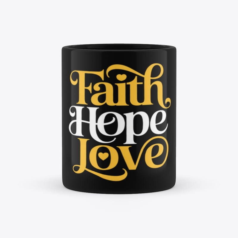 Faith Hope Love Typography