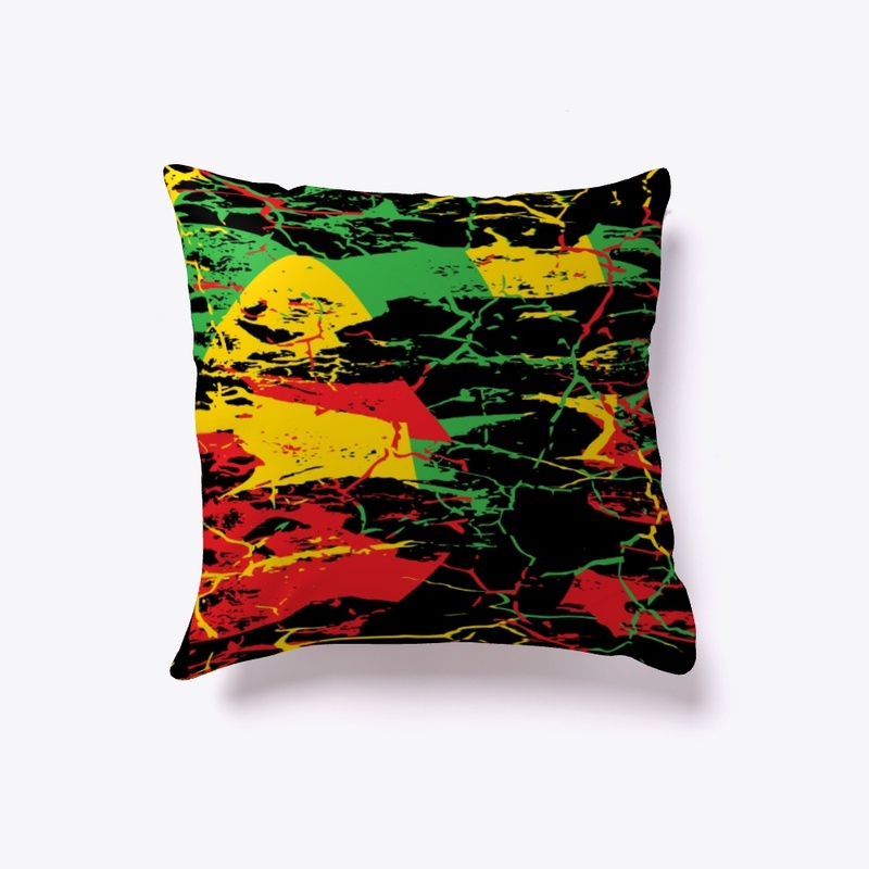 Jamaican Red Gold Green Art