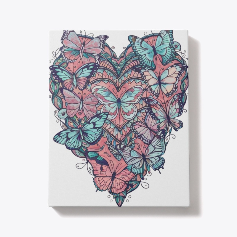 Butterfly Mandala: Interconnected Hearts