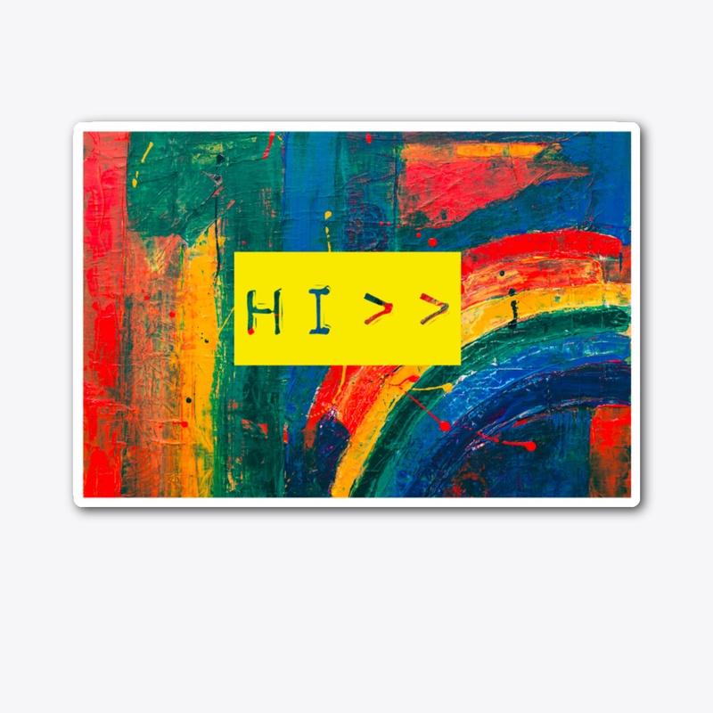 Colourful - die cut sticker