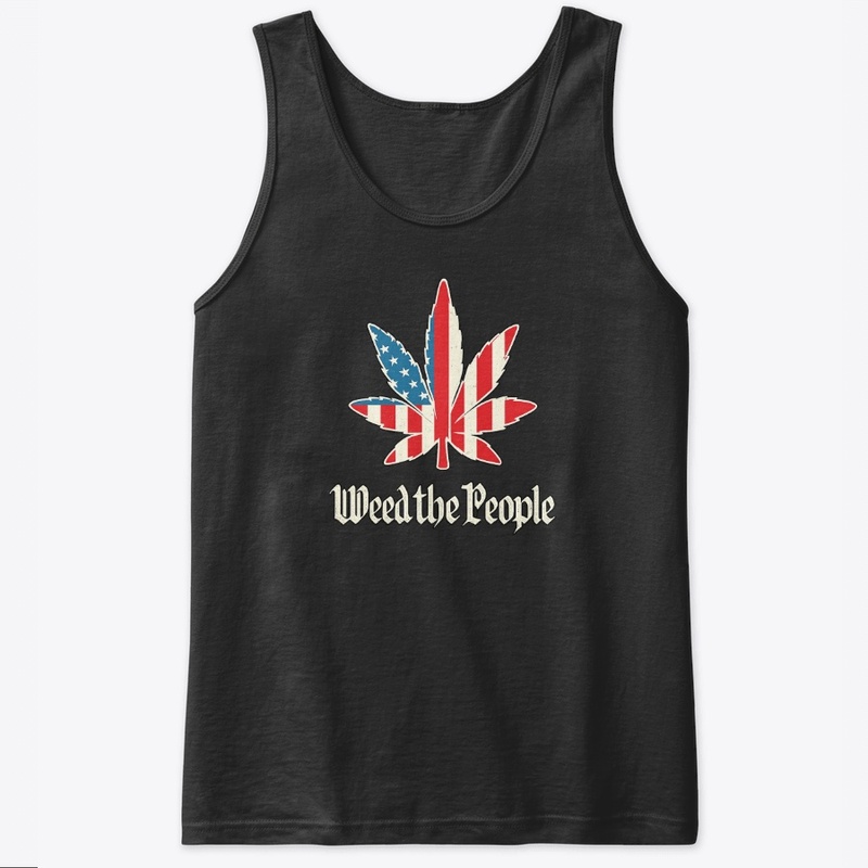 Weed the People – Patriotic Leaf Tee