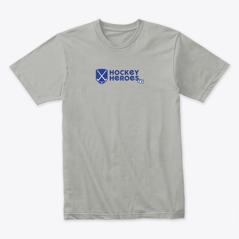 Hockey Heroes Tv Logo Front Light Grey Camiseta Front