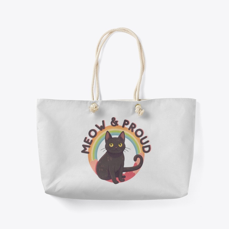 Meow &amp; Proud - Pride Rainbow Cat