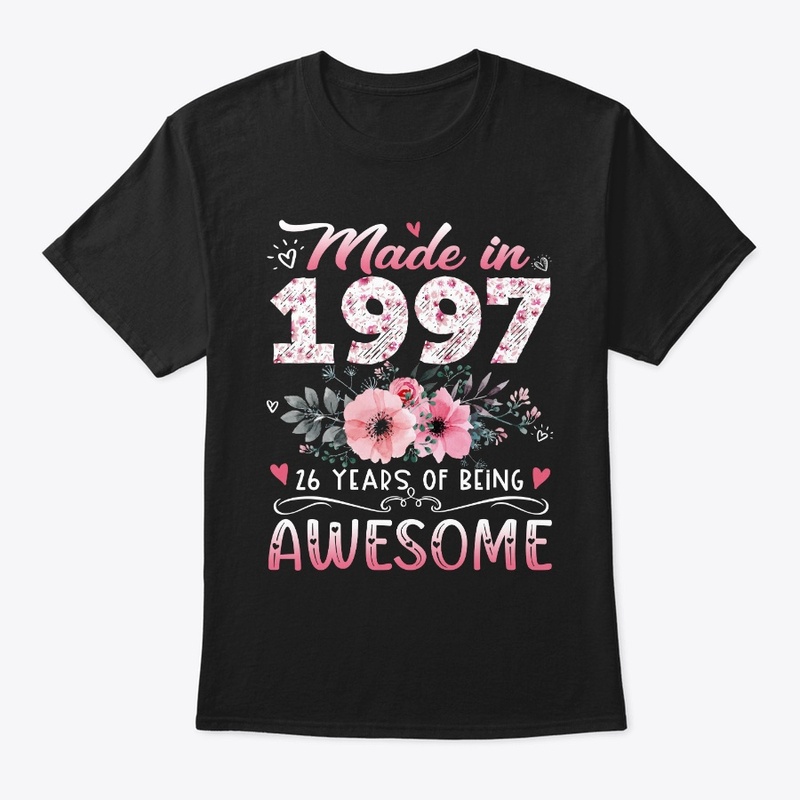 Made In 1997 Floral 26th Birthday