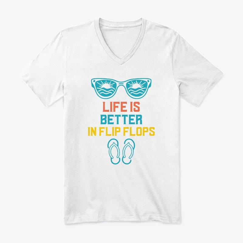 Life is Better in Flip Flops Funny Retro