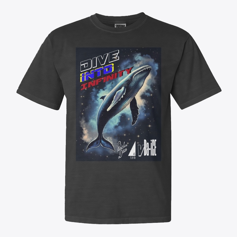 Dive Into Infinity Dark Whale Unisex Tee