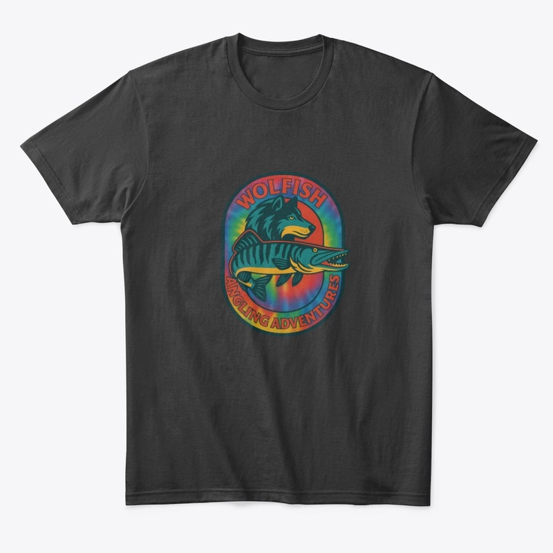 Tie-Die Wolfish logo muskellunge 