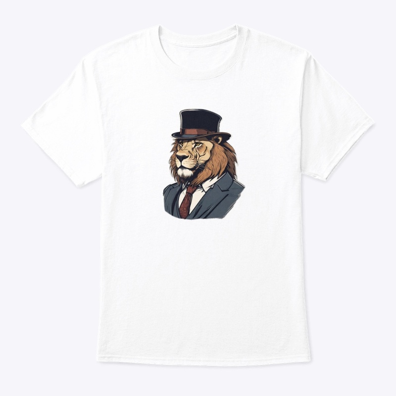 "Regal Roar: The Dapper Lion"