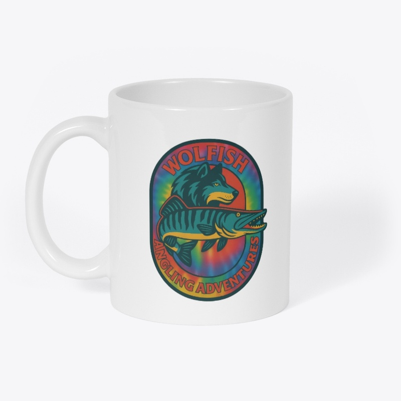 Tie-Die Wolfish logo muskellunge 